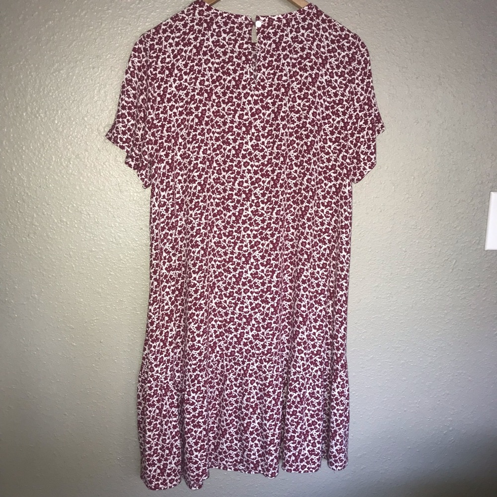 Loft Floral Flounce Swing Dress